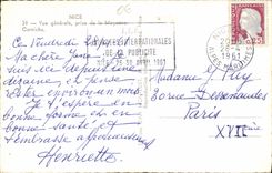 POSTAL MODERNA Niza visión tomada de la cornisa media