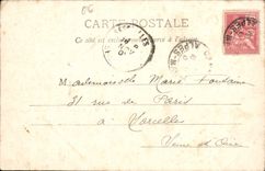 VINTAGE POSTCARD Cannes Merimee Public garden