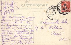 VINTAGE POSTCARD Heavy 4th Station Of the Martyrdom Christ