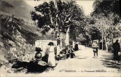VINTAGE POSTCARD Bareges the Horizontaie Walk