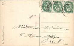 CPA Route de Cauterels a Pierrefitte Le Tunnel Les deux routes Vue sur Pierrefitte