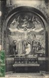VINTAGE POSTCARD Heavy Mosaics Crucifixion Christ Angels