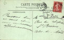 VINTAGE POSTCARD Heavy the Procession and the Blessing of the Patients