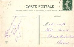 VINTAGE POSTCARD Heavy the Blessing of Blessed Sacrament given to the patients in front of the church of the rosary