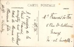 VINTAGE POSTCARD Heavy the strong Castle and Gave of Pau