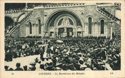 VINTAGE POSTCARD Heavy the Blessing of the Patients