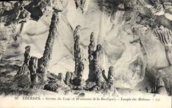 VINTAGE POSTCARD Heavy Caves of the Wolf Temple of the Jellyfishes