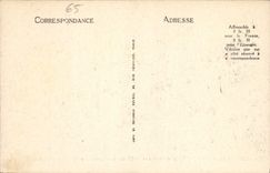 VINTAGE POSTCARD Heavy the Valley of argeles and the Chain of the Pyrenees seen of the Peak of Jer