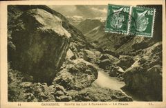 VINTAGE POSTCARD Gavarnie Route De Luz has Gavarnie chaos