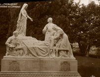 VINTAGE POSTCARD Heavy Monument offered by the Virgin Cambric diocese