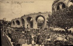 VINTAGE POSTCARD Heavy Arcades of the Rosary