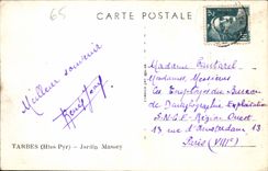 CPM Tarbes Jardin Massey