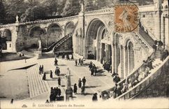 VINTAGE POSTCARD Heavy Entry of the Rosary