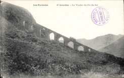 VINTAGE POSTCARD Heavy the Viaduct of the Peak of Jer