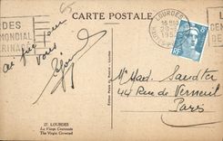 CPA Lourdes La Vierge Couronnee 