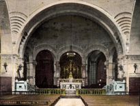 VINTAGE POSTCARD Interior Loudes of the Rosary