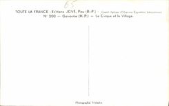 MODERN CARD Gavarnie the circus and the village