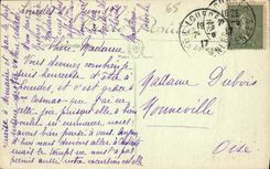 VINTAGE POSTCARD Heavy the Valley of Argeles and the Pyrenees Seen Peak of Jer