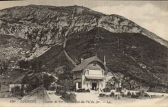 VINTAGE POSTCARD Heavy Funicular Railroad of the Peak of Jer