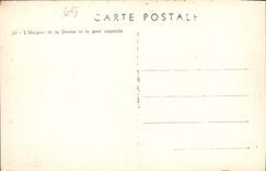 CPA L'hospice de la Deveze et le pont suspendu