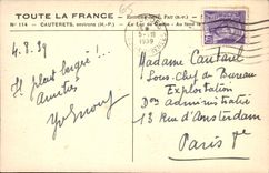 CPA Cauterets Le lac de Gaube 