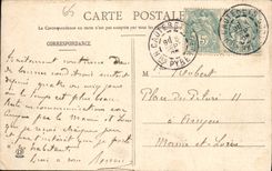 VINTAGE POSTCARD Cauterets Road Of the Bridge of Spain