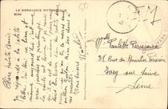 CPA Une vieille coutume Le porteur d'eau benite Folklore Normandie