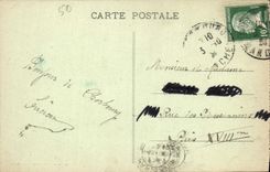 POSTAL Cherbourg Quai de la VENDIMIA de Caligny y antes del anuncio publicitario portuario montana y fuerte de los barcos de navegación de Rolls