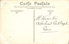 VINTAGE POSTCARD Mount St Michel Apse of the Church