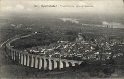 CPA Saint Satur Vue Generale Prise de Sancerre