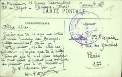 POSTAL Bourges de la VENDIMIA el hotel de Cujas