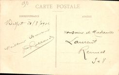 CPA Belfort Vue de la Place d'Armes vers 1850