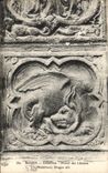 CPA Rouen Cathedrale Portail des Libraires Dragon aile 