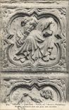 CPA Rouen Cathedrale Portail des Libraires Homme contourne dans une pose sans caractere