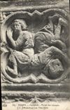 CPA Rouen Cathedrale Portail des Libraires Medaillons Les tete beche