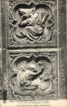 VINTAGE POSTCARD Rouen Cathedral Gate of the Booksellers Details of the Medallions Proc Pig