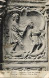 CPA Rouen Cathedrale Portail des Libraires Medaillons la creation Cain tue Abel