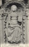 VINTAGE POSTCARD Rouen the Cathedral Detail of the tomb of the cardinals of Amboise Temperance