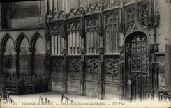 VINTAGE POSTCARD Rouen Of Cathedral Entered of the Sacristy of the Chapter