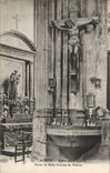 CPA Rouen Eglise Saint Maclou statue de Saint Antoine de Padoue Christ