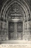 CPA Rouen Place Barthelemy Portail Central de l'eglise St Maclou Le jugement dernier