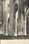 VINTAGE POSTCARD Rouen Church Saint Ouen Pillars of the Nave and the Transept