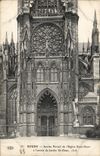 VINTAGE POSTCARD Rouen the Church Holy Ouen entered of the garden St ouen