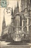 VINTAGE POSTCARD Rouen Eglise Ouen Saint dimensions street of Faulx