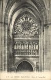 VINTAGE POSTCARD Rouen Church Saint Ouen Rosette of the Southern transept