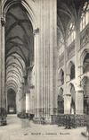 CPA Rouen Cathedrale Bas cotes