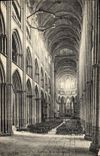 VINTAGE POSTCARD Rouen Cathedral Interior