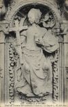 VINTAGE POSTCARD the Cathedral Of Rouen Detail of the tomb of the cardinals of Amboise charity