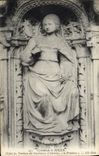 VINTAGE POSTCARD the Cathedral Of Rouen Detail of the Tomb of the Cardinals of Amboise Prudence