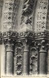 CPA Rouen La Cathedrale Portail St Jean Chapiteaux et feuilles d'Acanthe 